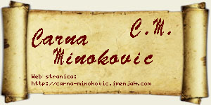 Čarna Minoković vizit kartica